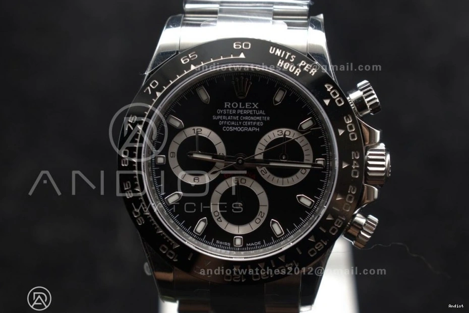 ZF and 116500 Black Daytona Edition SH4130 Bracelet Dial SS Best Case 1:1 904L 0118